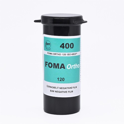 オルソマチック白黒フィルム　FOMA　ORTHO400　ブローニー120サイズ　1本
