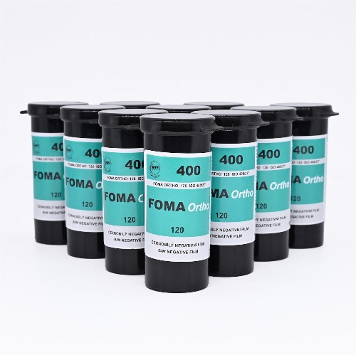オルソマチック白黒フィルム　FOMA　ORTHO400　ブローニー120サイズ　10本組