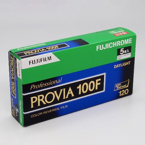 カラーリバーサルフィルム　富士　フジクローム　PROVIA100F　ブローニー120サイズ 　5本パック