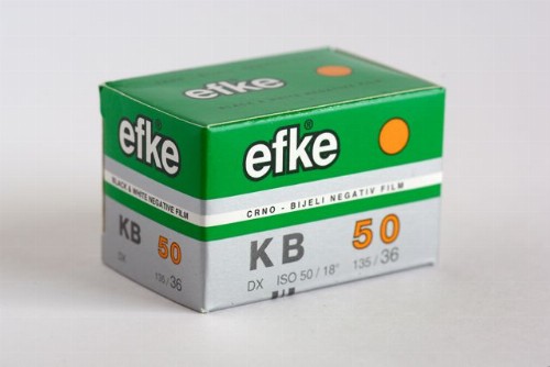 白黒フィルム　EFKE　KB50　36枚撮り　1本