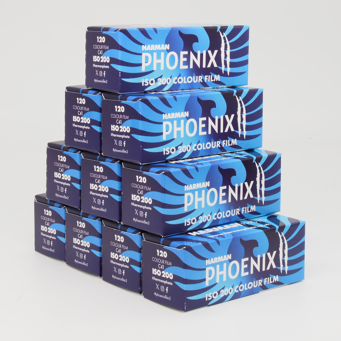 カラーネガフィルム　HARMAN・ハーマン　PHOENIX200 Ⅱ　ブローニー120サイズ　10本組