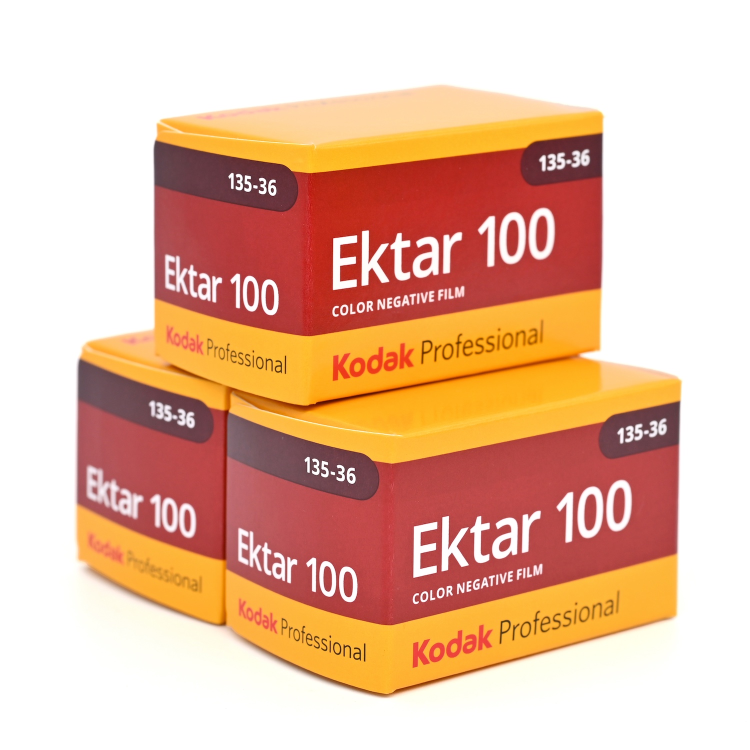 カラーネガフィルム　KODAK　EKTAR100・エクター100　36枚撮り　3本組