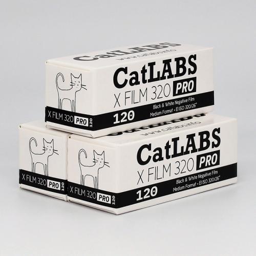 白黒フィルム CatLABS・キャットラボ　X FILM 320PRO　ブローニー120サイズ　3本組