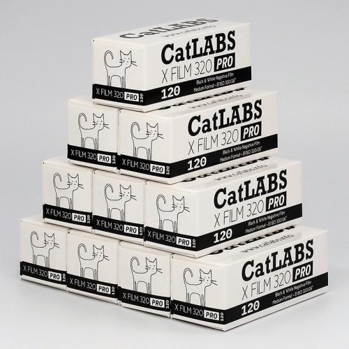 白黒フィルム CatLABS・キャットラボ　X FILM 320PRO　ブローニー120サイズ　10本組