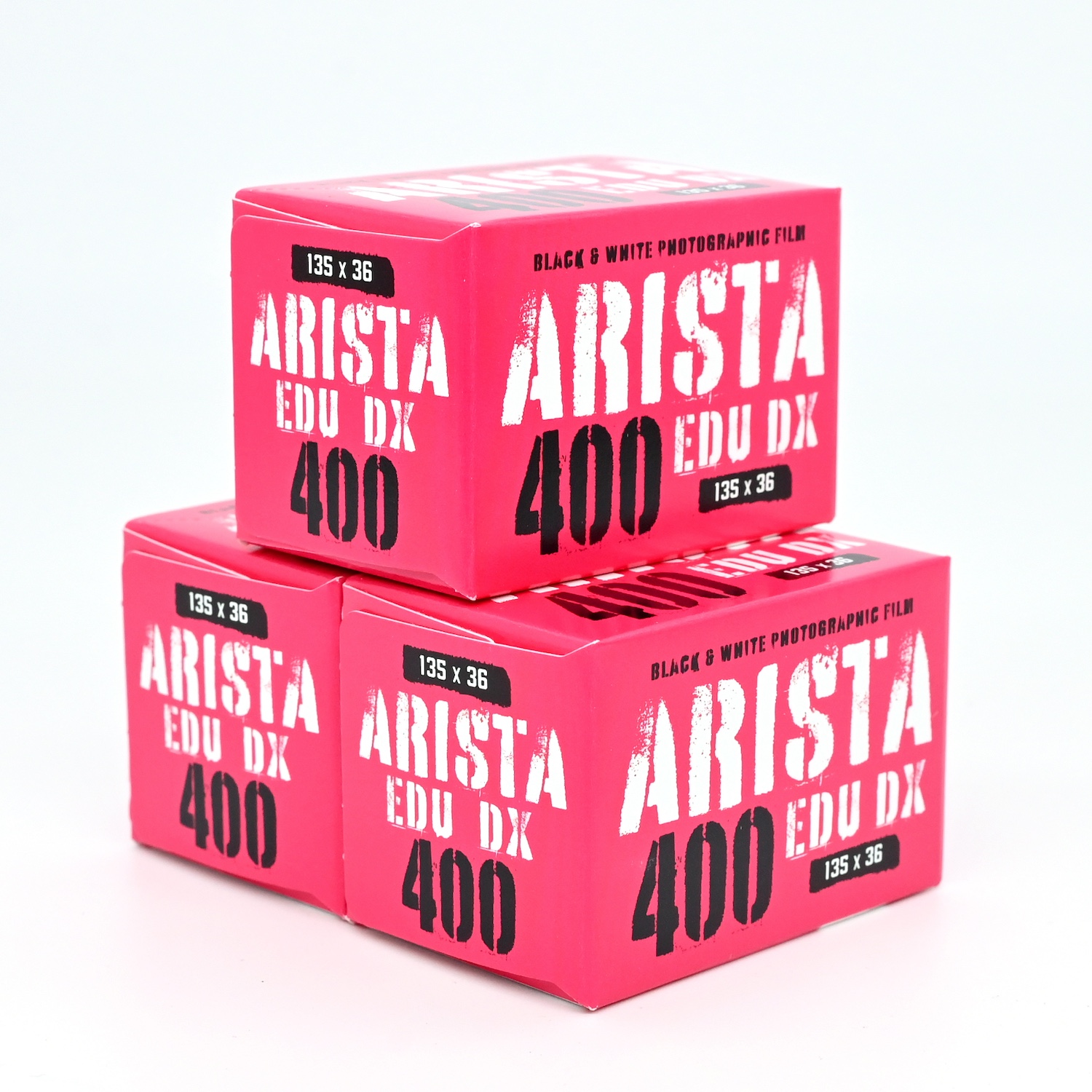 白黒フィルム　ARISTA・アリスタ　EDU DX400　36枚撮り　3本組