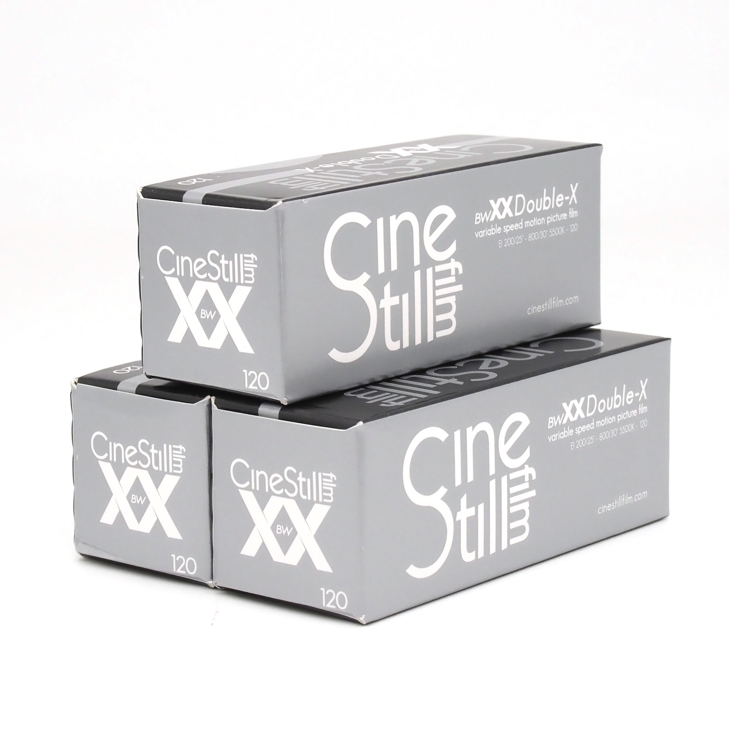 白黒フィルム　CINE STILL BWxx(ISO250)　ブローニー120サイズ　3本組