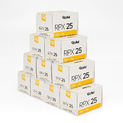 白黒フィルム　ROLLEI　RPX25　36枚撮り　10本組