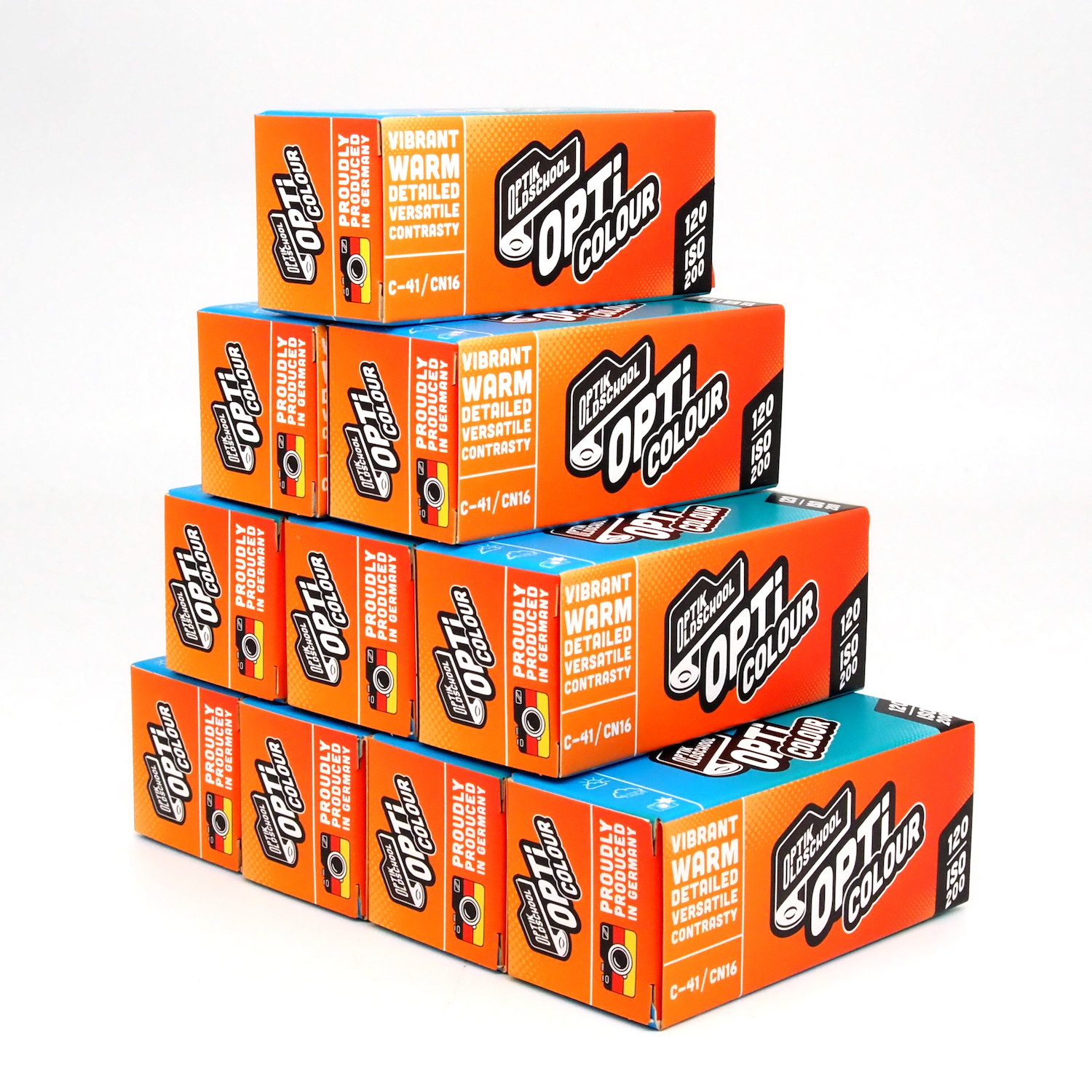 カラーネガフィルム　OPTIK OS・オプティク　OPTICOLOUR200　ブローニー120サイズ　10本組