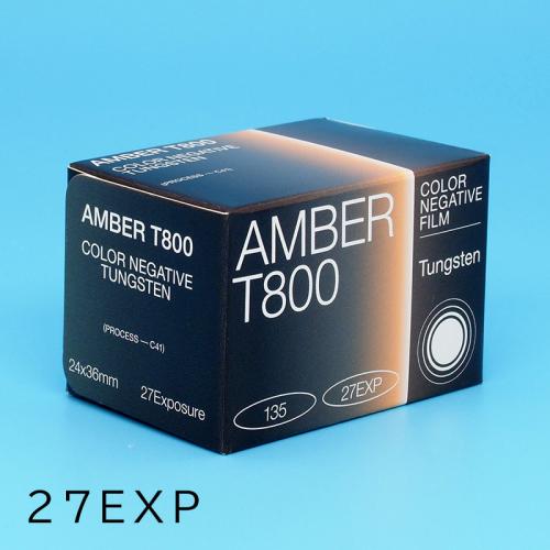 箱潰れ　カラーネガフィルム　AMBER・アンバー　800　27枚撮り　1本